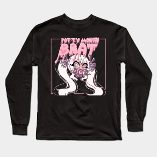 Potty Mouth Brat Long Sleeve T-Shirt